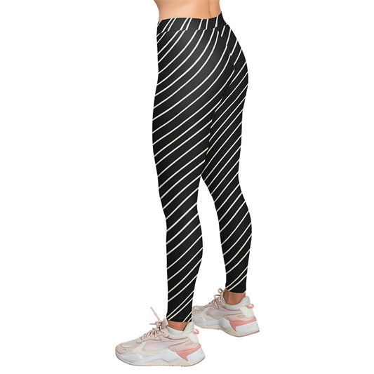 Linear Stripes High Waist Leggings