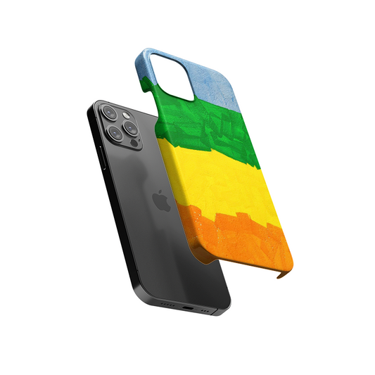 Colourful Brush Painting Slim Hard Case