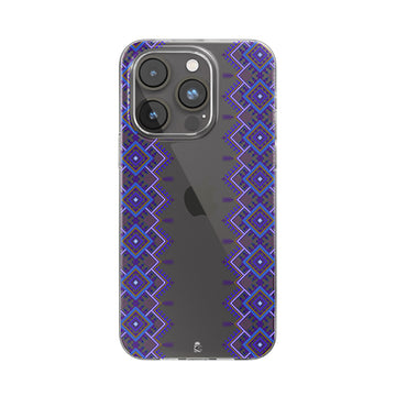Purple Radiate Clear Silicone Case
