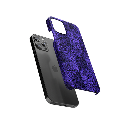 Purple Cubes Pattern Slim Hard Case