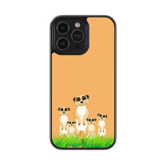 Meerkat Family Glossy Metal Case