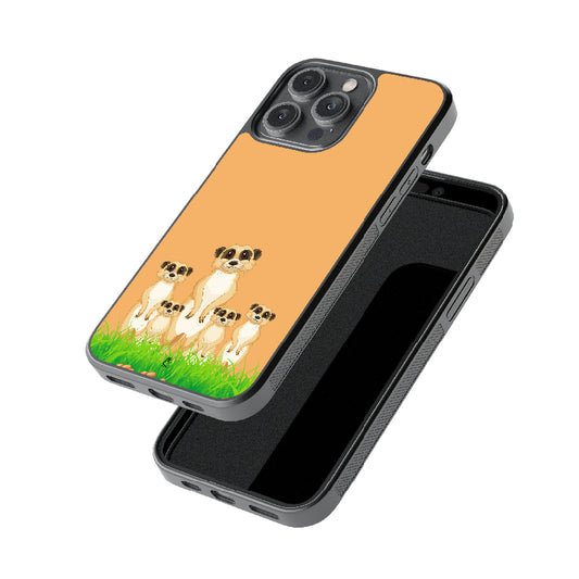 Meerkat Family Glossy Metal Case