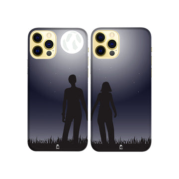 Night Lovers Slim Hard Couple Phone Case