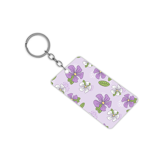 Lavender Flowers Keychain