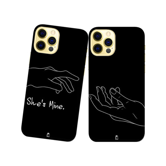 She is Mine Slim Hard Couple Phone Case