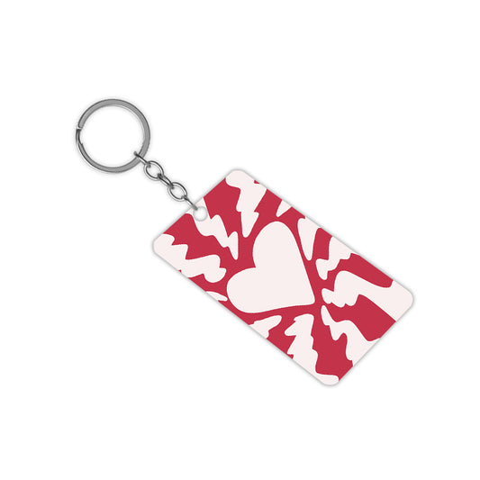 Striking Hearts Keychain