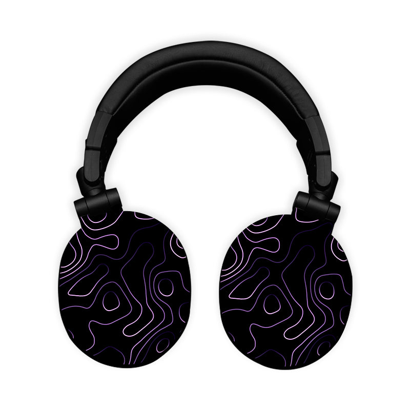 Black Topograph Headphone Skin