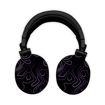 Black Topograph Headphone Skin