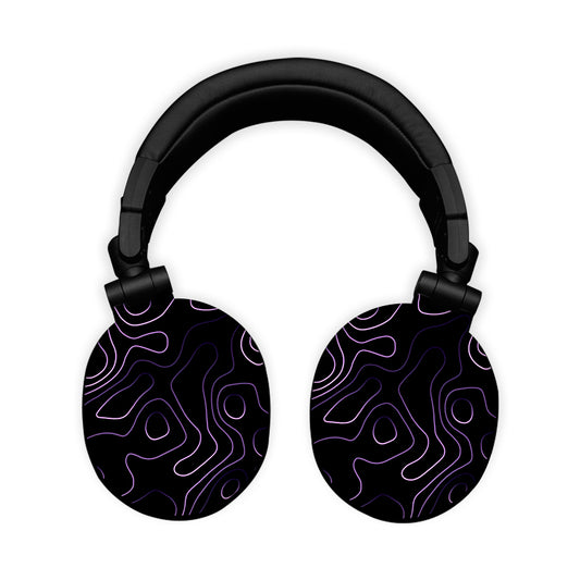 Black Topograph Headphone Skin