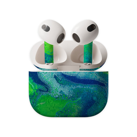 Blue Noir Earbuds Skin
