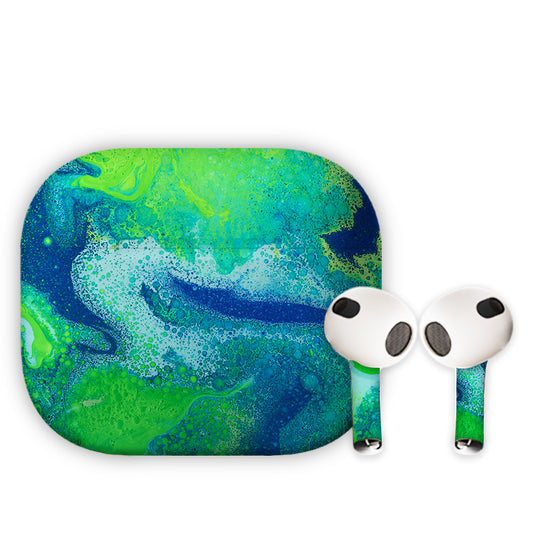 Blue Noir Earbuds Skin