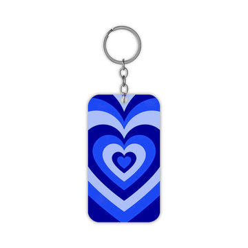 Blue Hearts Keychain