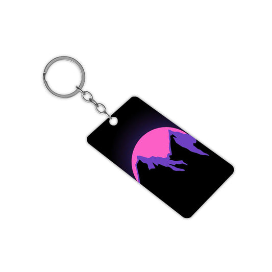 Night mountains Keychain