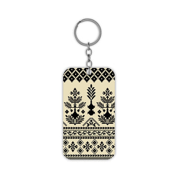 The Silk Saree Design Keychain