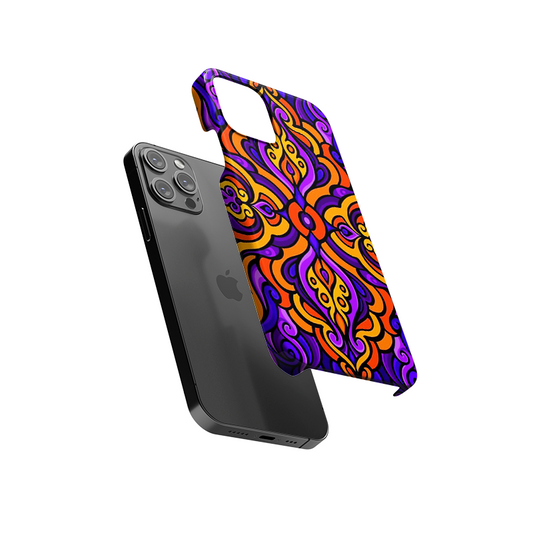 Purple Rangoli Design Slim Hard Case