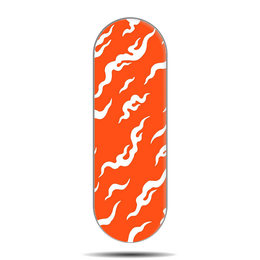 Orange Flame Phone Slider Grip