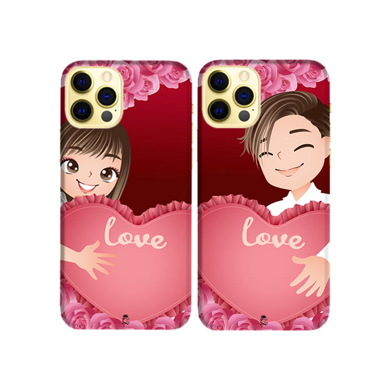 My Wonderful Love Slim Hard Couple Phone Case