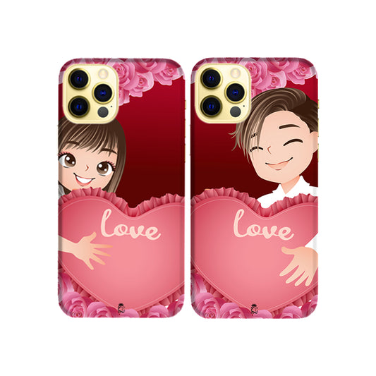 My Wonderful Love Slim Hard Couple Phone Case