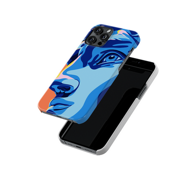 Blue Face Design Slim Hard Case