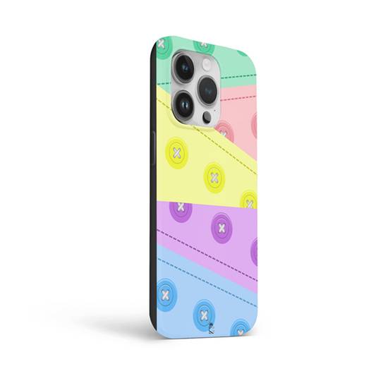 Buttons Flexible Soft Silicone Case