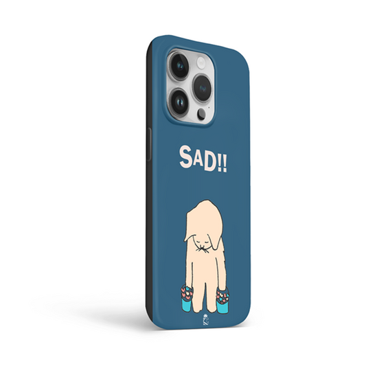 Sad Flexible Soft Silicone Case