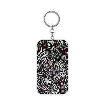 Thumb Print Swirl Keychain