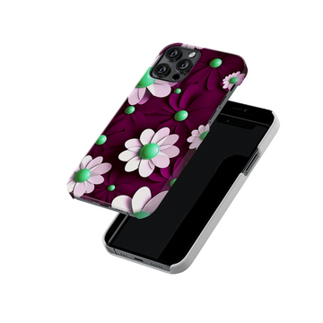 Purple Flowers Slim Hard Case