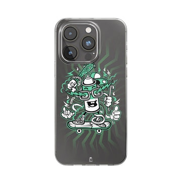 Skating Jazzy Clear Silicone Case