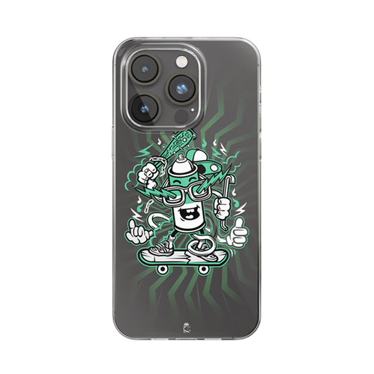 Skating Jazzy Clear Silicone Case