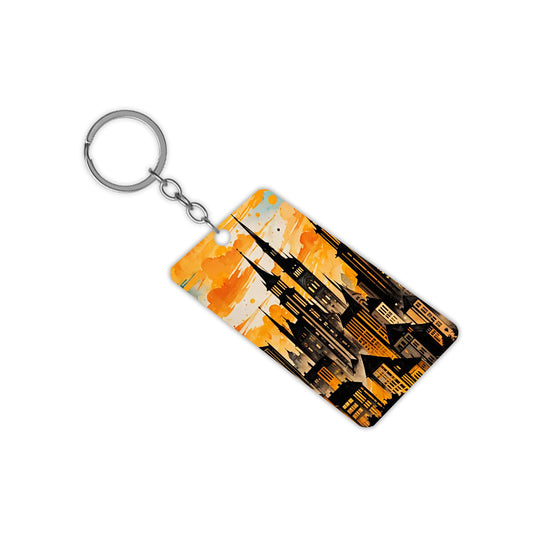 Cityscape Keychain