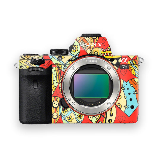 Retro Red City Camera Skin