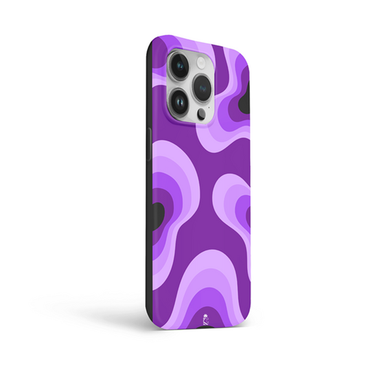 Purple Camo Wave Flexible Soft Silicone Case