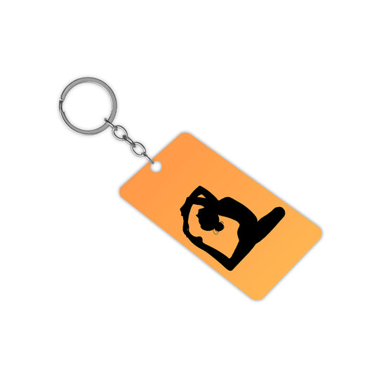 Yoga Women Keychain