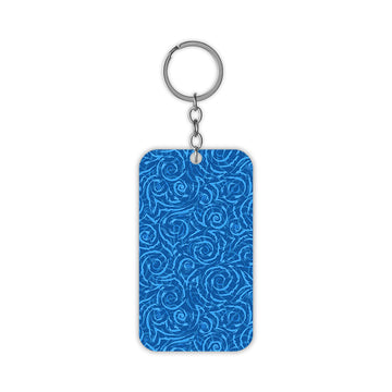 Blue Design Keychain