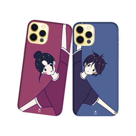 Crazy Things in Love Slim Hard Couple Phone Case