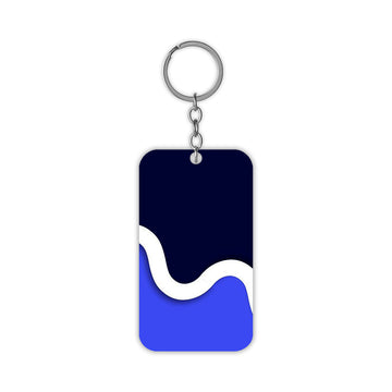 Blue Cameo Keychain