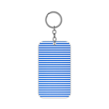 Blue Stripes Keychain
