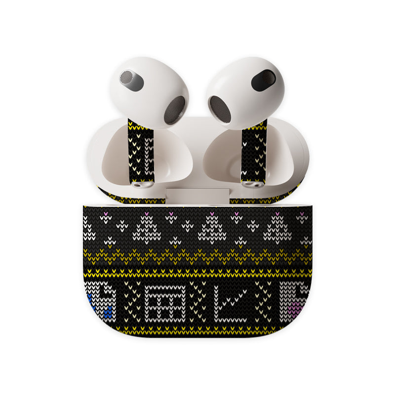 Knitted Pattern Earbuds Skin