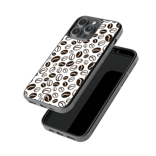 Coffee Beans Glossy Metal Case