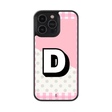 Alphabet - D  Glossy Metal Case
