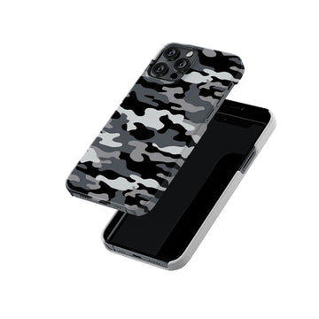 Black and Grey Camo Slim Hard Case
