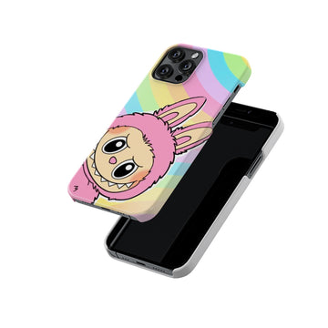 Cotton Candy Labubu Slim Hard Case