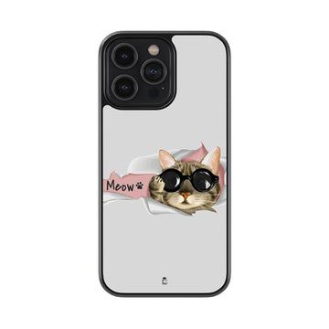 Mr. Meow Glossy Metal Case