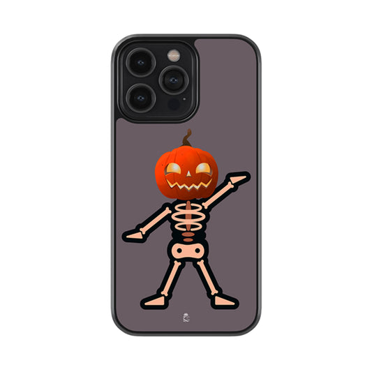 Pumpkin Skull Glossy Metal Case