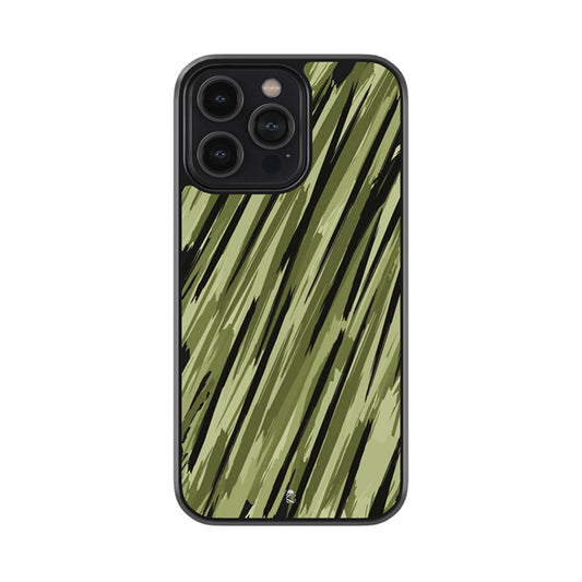 Military  Stripes Camo Glossy Metal Case