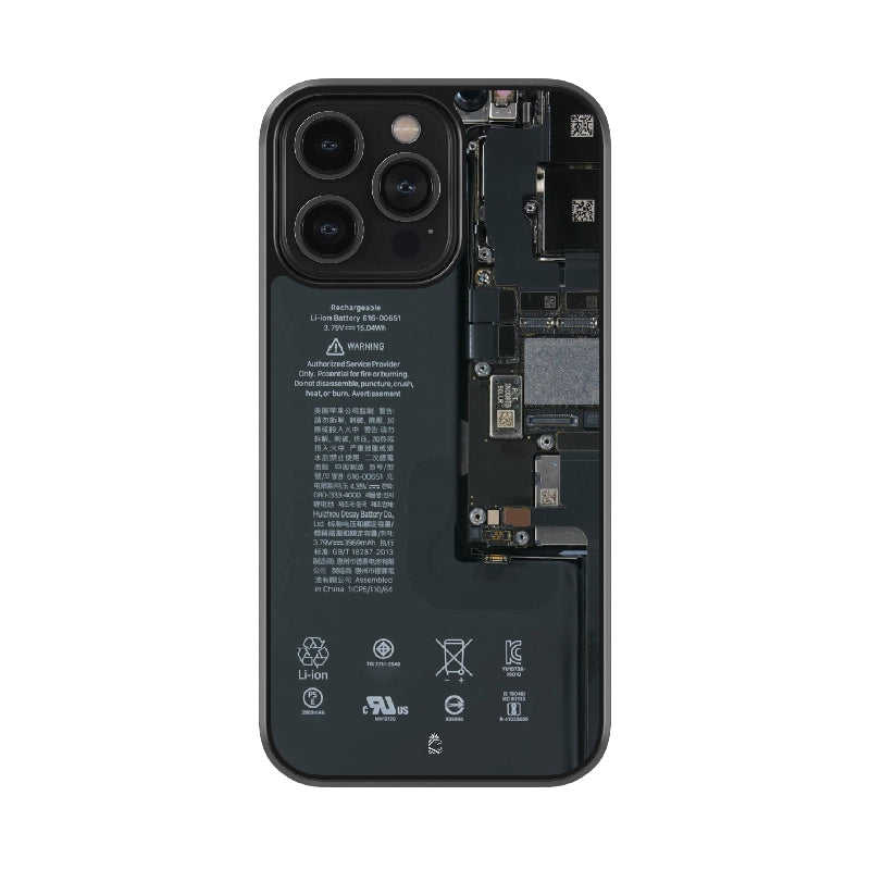Phone X-ray Glossy Metal Case