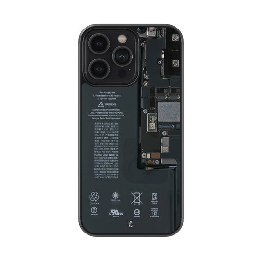 Phone X-ray Glossy Metal Case