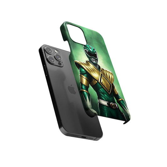 Green Mighty Morphin Power Ranger Slim Hard Case