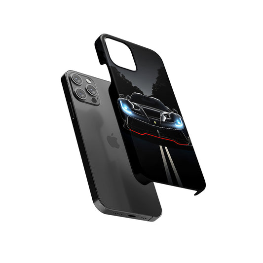 Stunning Black Ferrari Slim Hard Case