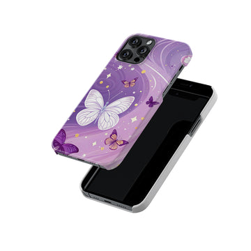 Lavender Butterfly Slim Hard Case